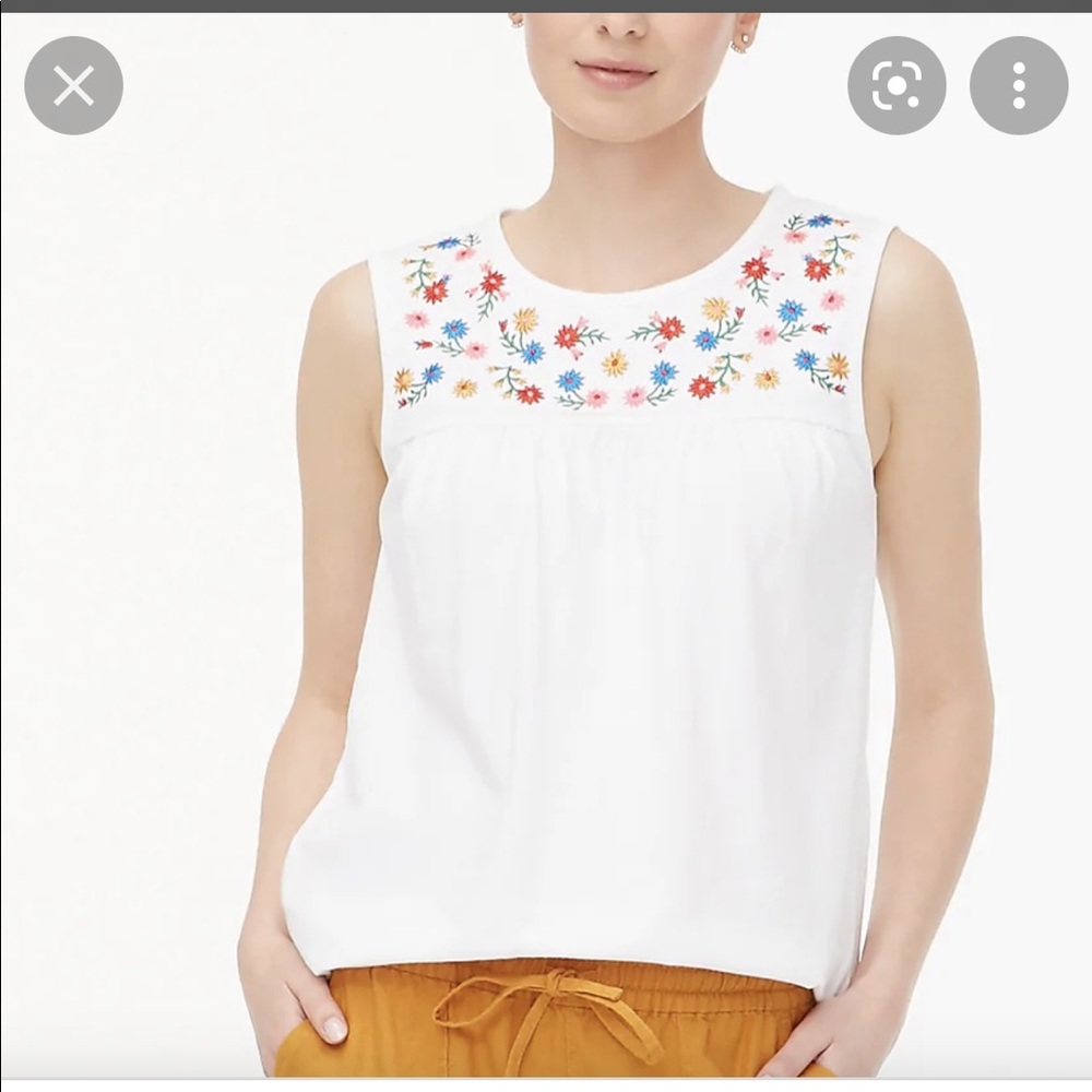 J. Crew cotton floral top